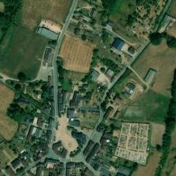 Vue satellite de Aire de service et aire de stationnement pour camping-cars à Orsennes