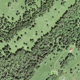 Vue satellite de Cabane Rochefort (CAS) à Les Rousses