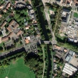 Vue satellite de Aire de camping-car de Fontenay-le-Comte à Sérigné