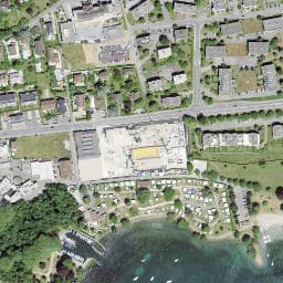 Vue satellite de Camping Aux Vernes à Yvoire
