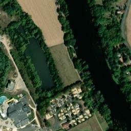 Vue satellite de Camping Municipal Les Tuileries à Valdivienne