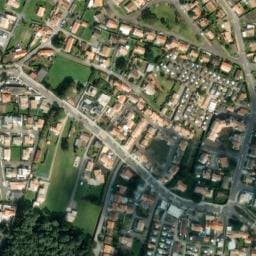 Vue satellite de Veillon Plage à Talmont-Saint-Hilaire