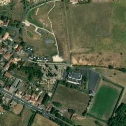 Vue satellite de Aire Municipale de Camping-Car de Lhommaizé à Lhommaizé