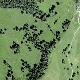 Vue satellite de Cabane des Monts Chevreuils à Saint-Gingolph