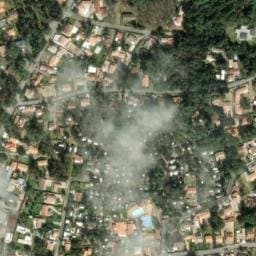 Vue satellite de Camping Les Écureuils à Talmont-Saint-Hilaire