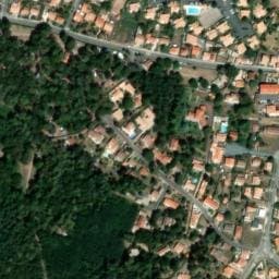 Vue satellite de Emplacements au Camping Le Pied Girard à Saint-Vincent-sur-Jard