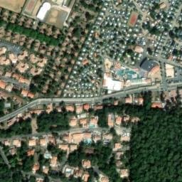 Vue satellite de Camping Azureva à Le Bernard
