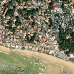 Vue satellite de Camping La Pomme de Pin à Talmont-Saint-Hilaire