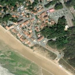 Vue satellite de Aire Longeville-sur-Mer, Le Rocher à Le Bernard