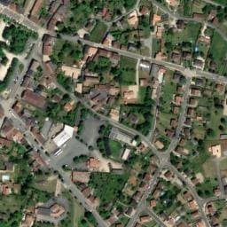 Vue satellite de Aire de camping-car Lussac-les-Châteaux à Lussac-les-Châteaux