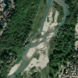 Vue satellite de Camping municipal Parc de la Dranse à Publier