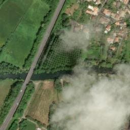 Vue satellite de Aire de camping-car à Échiré à Échiré