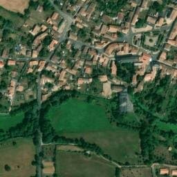 Vue satellite de Aire de services pour camping-cars de Pamproux à Pamproux