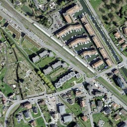 Vue satellite de Camping Les Carettes à Novel
