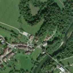 Vue satellite de Aire de camping-car chez M. Benoît à Jeurre