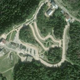 Vue satellite de Aire de services pour camping-cars de La Faucille à Gex