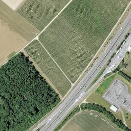 Vue satellite de Crans-près-Céligny (côté Lac) à Grilly