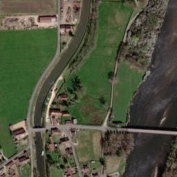 Vue satellite de Bonnand – bord du canal Luneau à Vindecy