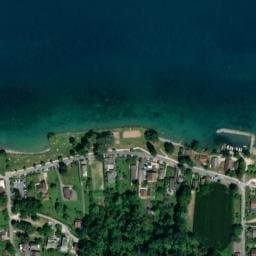 Vue satellite de Aire de camping-car à Margencel à Margencel