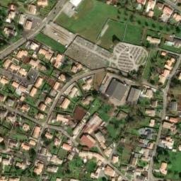 Vue satellite de Aire de camping-car à Échiré (2) à Échiré