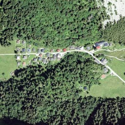 Vue satellite de La Vouivre à La Chapelle-d'Abondance
