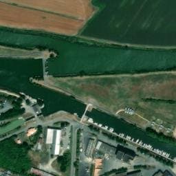 Vue satellite de Aire de camping-car de Marans à Andilly