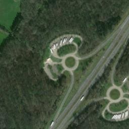 Vue satellite de Aire de Bény à Saint-Étienne-du-Bois