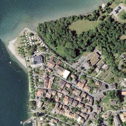 Vue satellite de Camping d'Hermance à Chens-sur-Léman