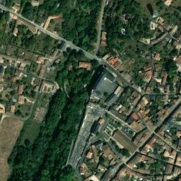 Vue satellite de Aire de Stationnement de Camping-Car de Couhé à Valence-en-Poitou