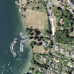 Vue satellite de Camping à Chens-sur-Léman à Chens-sur-Léman