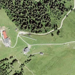 Vue satellite de Restaurant des Chaux à Châtel