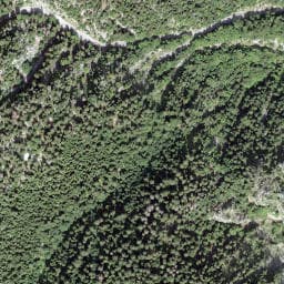 Vue satellite de Cabane du Châble de la Combe à Châtel