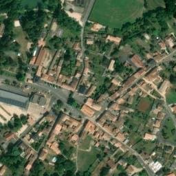 Vue satellite de Camping municipal Le Parc à Lezay