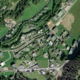 Vue satellite de Aire de camping-car à Abondance à Abondance