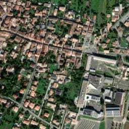 Vue satellite de Camping La Mouette Rieuse à Courçon