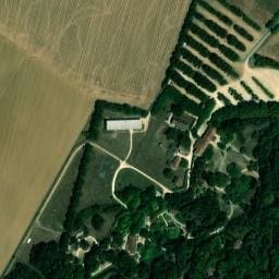 Vue satellite de Aire de Stationnement de Camping-Car de Romagne à Romagne