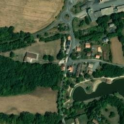 Vue satellite de Aire de camping-car à Payroux à Payroux