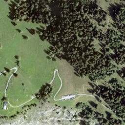 Vue satellite de Cabane des Martinaux à Châtel