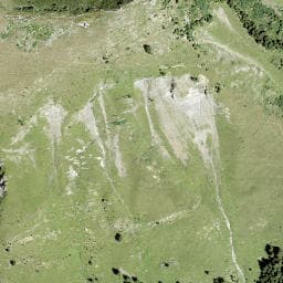 Vue satellite de Refuge de Valerette à Châtel