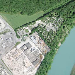 Vue satellite de Camping du Bois-de-Bay à Saint-Genis-Pouilly
