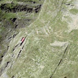 Vue satellite de Cabane du Demècre à Vallorcine