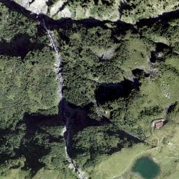 Vue satellite de Refuge d'Antème à Châtel