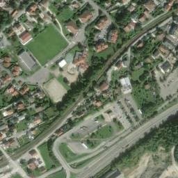 Vue satellite de Aire du Téléphérique du Salève à Annemasse