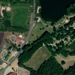 Vue satellite de Camping municipal de la poule d'eau à Saint-Éloy-les-Mines