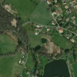 Vue satellite de Camping municipal à Chénelette