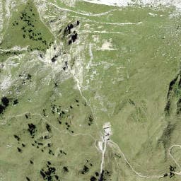 Vue satellite de Cabane du Col du Coux à Morzine