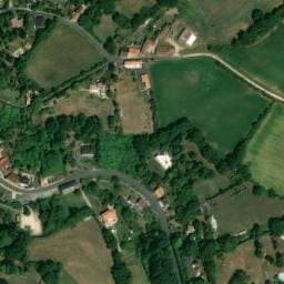 Vue satellite de Aire de camping-car à Asnois à Asnois