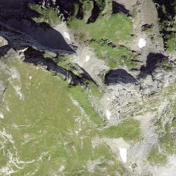 Vue satellite de Cabane du col de Bostan (Bossetan) à Morzine