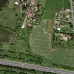 Vue satellite de Aire d'accueil et de services chez l'habitant Les Vergers à Mazerier