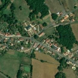 Vue satellite de Camping de Pleuville à Pleuville